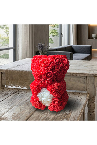 Boutique Bellaria Ursulet din Trandafiri de Spuma Diverse Culori 25 cm in Cut...