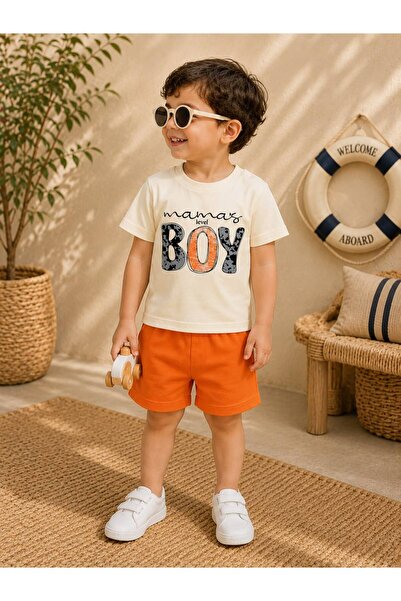 DimpleBaby Mama's Boy Printed Shorts Summer Baby Set 0-24 Months