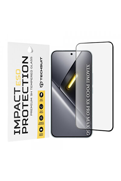 Techsuit Προστατευτικό οθόνης για Xiaomi Poco X8 Pro Max, Σκληρυμένο γυαλί, Π...