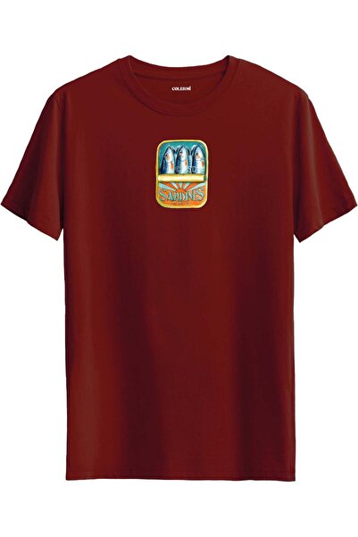 Colermi Retro Sardine Cans Pattern T-Shirt