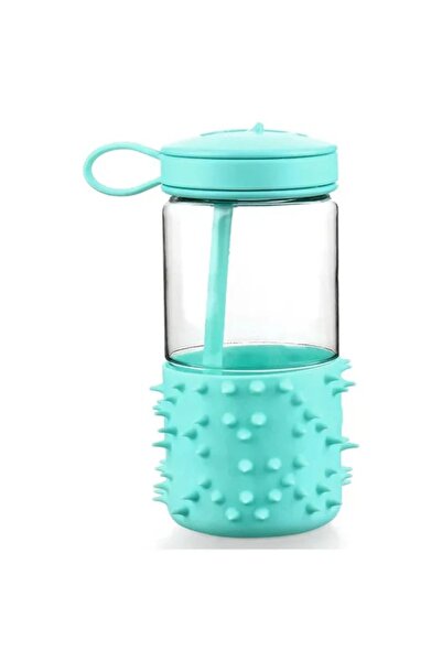 Melii Sticlă apă Spikey turcoaz 500 ml