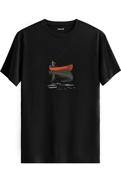 Colermi Fisherman Boat Printed T-Shirt