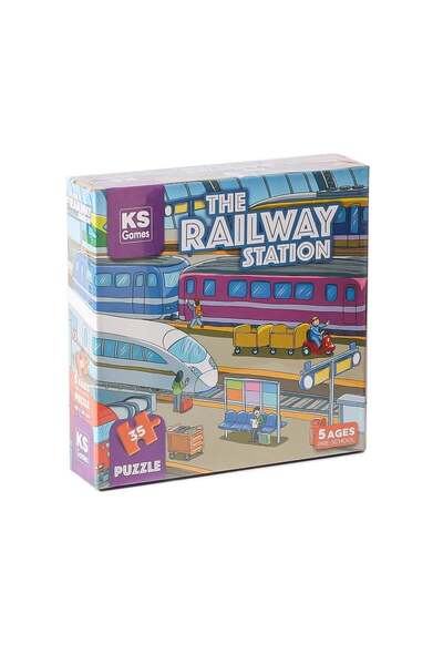 WOWMOMKIDS Prs 32712 the Railway Station Pre School Puzzle -Ks Puzzle