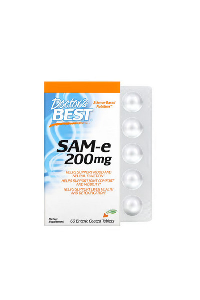 Doctor's Best SAMe (Дисулфат тозилат) 200 мг 60 таблетки с ентърално покритие -