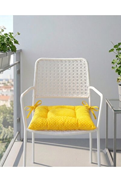 Erca Home Tekstil Ürünleri Pofidik Elyaf Dokulu Sandalye Minderi 1 Adet 40 x 40