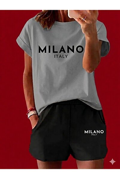 SILATU Milano Printed Shorts-T-Shirt Set