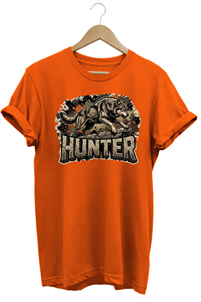 WİDİ Unisex Basset Hound Printed T-Shirt - Hunter Dogs Series Crew Neck Cotto...