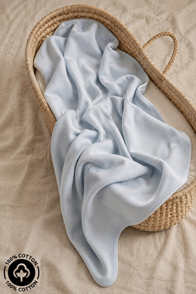 Miniel Unisex Baby 100% Cotton Combed Cotton Double Layer Baby Blanket 85X100 cm