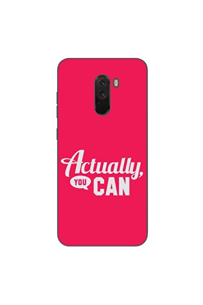 OEM Case compatible with Xiaomi Pocophone F1 Silicone Gel Tpu Pattern Message...
