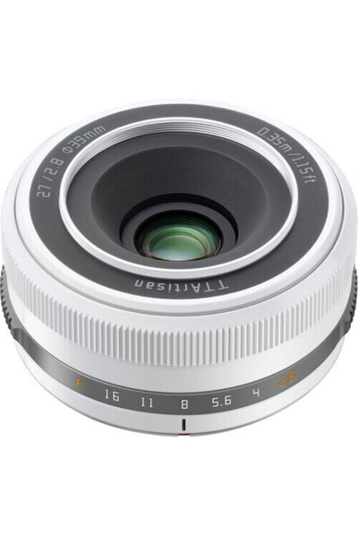 TTArtisan Obiectiv AF 27mm F2.8 AF APS-C STM, FujiFilm X, FX, Alb