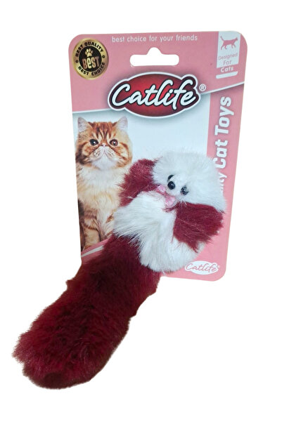 WOWMOMKIDS Plush Cat Toy Claret Red