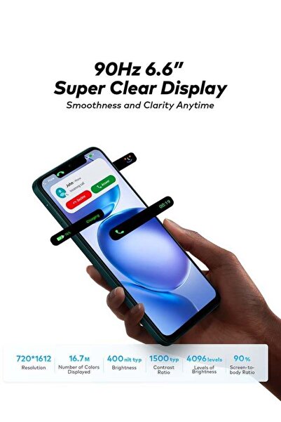 İtel A100Cs لاك جرين 3+5 جيجابايت رام 128 جيجابايت 4G - نسخة الشرق الأوسط