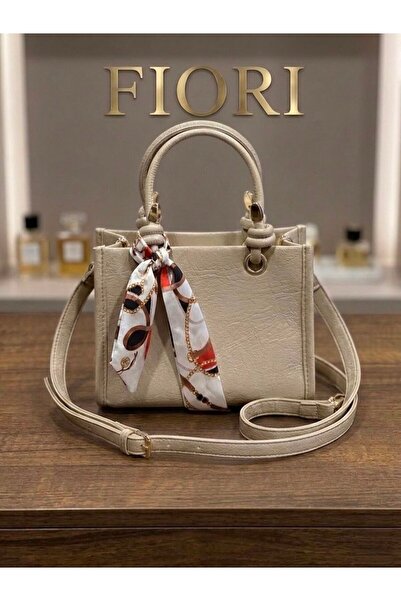 Fiori Women's Faux Leather Handbag with Scarf Shoulder Bag