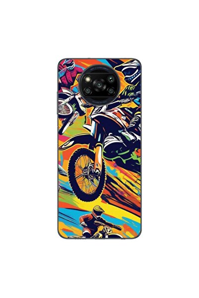 OEM Husa compatibila cu Xiaomi Poco X3 Pro Silicon Gel Tpu Model Motocross Po...