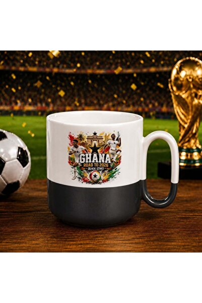Bk Gift Ghana Fan Themed 2026 World Cup Design Black Joyful Trophy Cup
