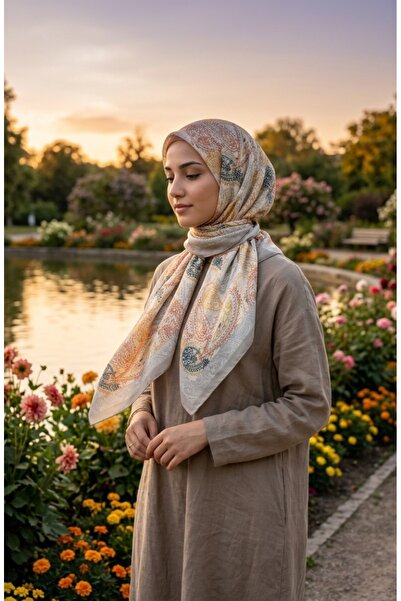 sefamerve وشاح رقمي ناعم 70363-03 من فرو المنك