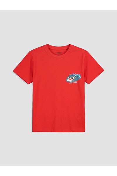 LC Waikiki Crew Neck Printed Boy's T-Shirt