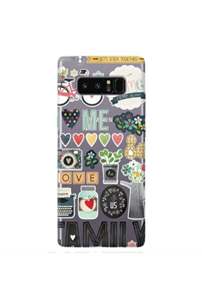 Other Samsung Note 8 Family love home Transparent Silicone TPU Θήκη