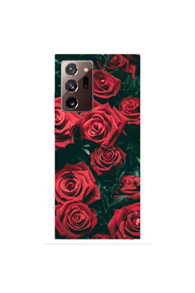 Other Samsung Note 20 Plus Red Roses Transparent Silicone TPU Θήκη