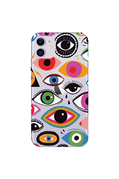 Other Apple iPhone 11 Colorful eyes Transparent Silicone TPU Θήκη