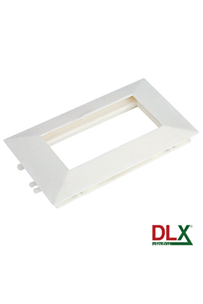 DLX Cadru cvadruplu alb pentru echipamente de 45x45 mm (8 module) - DLX-102-14