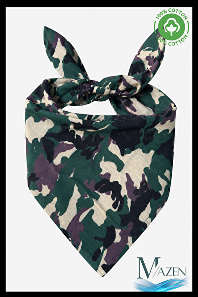 MAZEN Cotton Camouflage Patterned Square Bandana 50X50 cm |   Commando Style ...