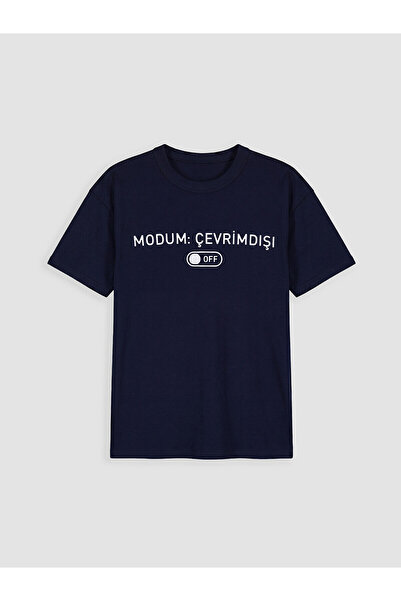 LC Waikiki Vizyon New Season Crew Neck Slogan Printed Boys' T-Shirt