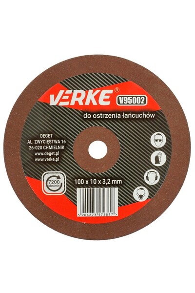 VERKE Disc abraziv pentru mașina de ascuțit lanțuri, Verke, V95002