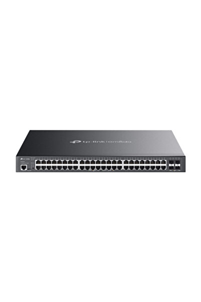 TP-LINK Switch Gigabit PoE RJ45 cu 48 de porturi, 4 x SFP+ 10G, Buget PoE 500...