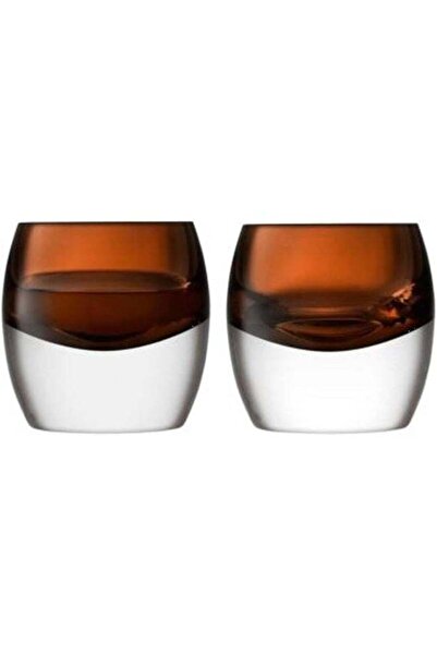 LSA International LS 563485 Brown Club Tumbler Glass 230 ml Set of 2 Pieces