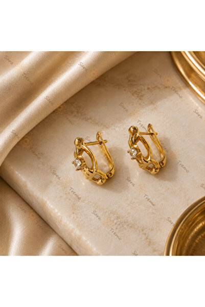 SaraTremo Cercei Strălucire de Eleganță – Cercei placați cu aur de 14K