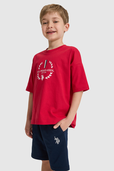 U.S. Polo Assn. Boy's Red Top and Bottom Set 50326863-Vr030