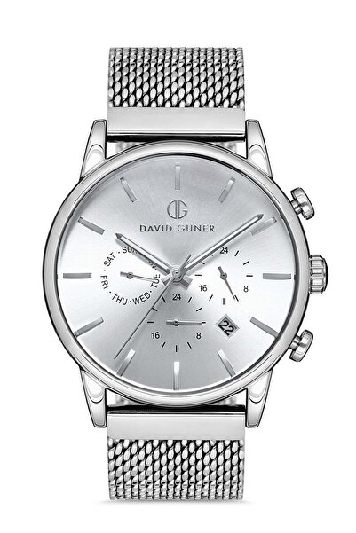 DAVID GUNER KOL SAATİ GÜMÜŞ Kadran GÜMÜŞ Kaplama ERKEK - DG-8205GC-A1