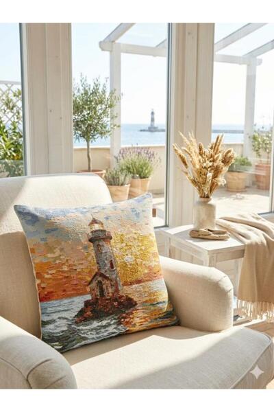 Believe SUNSET LANTERN ŽAKARD TKANI GLOBUS DEKORATIVNI JASTUK 45*45