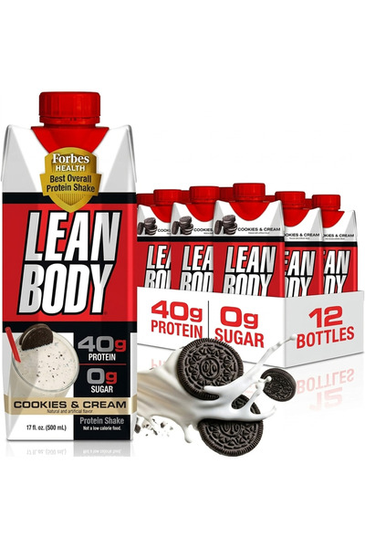 Labrada Nutrition مشروب بروتين لابرادا ليين بودي جاهز للشرب بنكهة الكوكيز آند...
