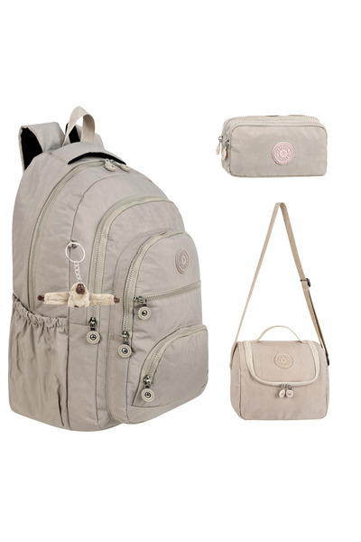 GALB LEATHER GALB Μπεζ TR3 Σετ 3 τεμαχίων: Τσάντα από ύφασμα Krinkil + Θερμικ...