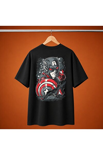 Grafftee Clothing Captain America Oversize Tisort