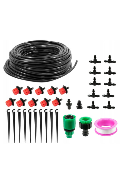 zola Sistem irigatie prin picurare, furtun 10 m, 10 picuratoare reglabile, co...