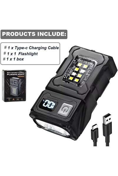 Generic Mini Portable Magnetic LED Flashlight Torch for Camping, Fishing, Wal...