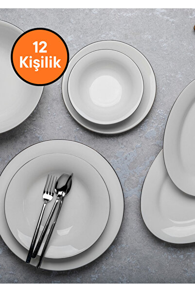 Aryıldız 60 Parça Capella Yemek Takımı Silver AR4038130