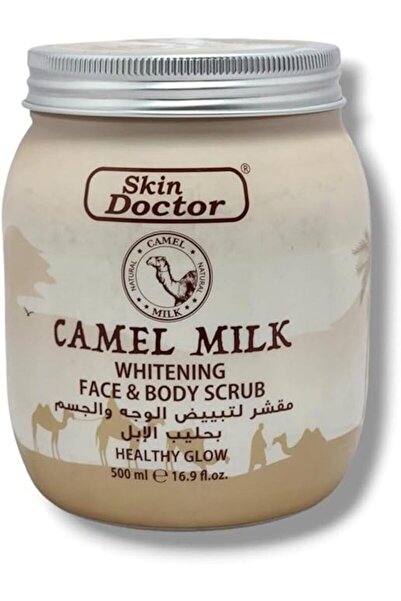 Skin Doctors Camel Milk Whitening Face & Body Scrub 500ml - Deep Cleansing, B...