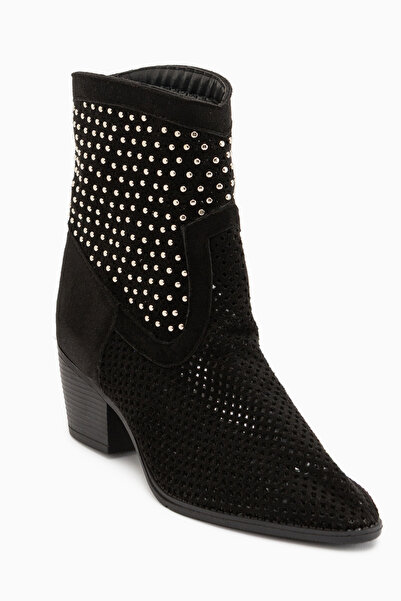 Limoya Savina Black Suede Troc Summer Western Women's Boots