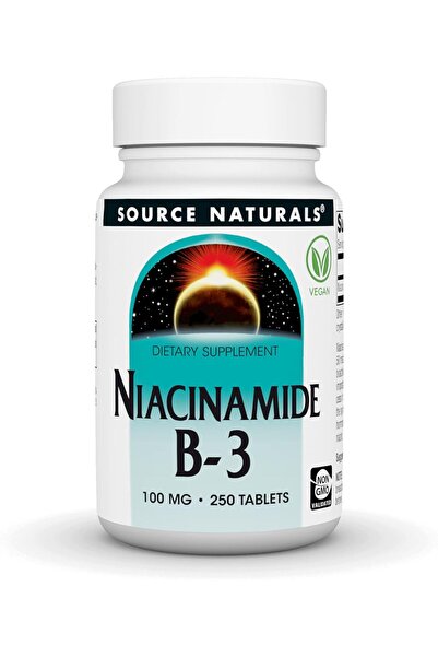 source naturals مكمل غذائي نياسيناميد B-3، 100 ملغ - 250 قرص
