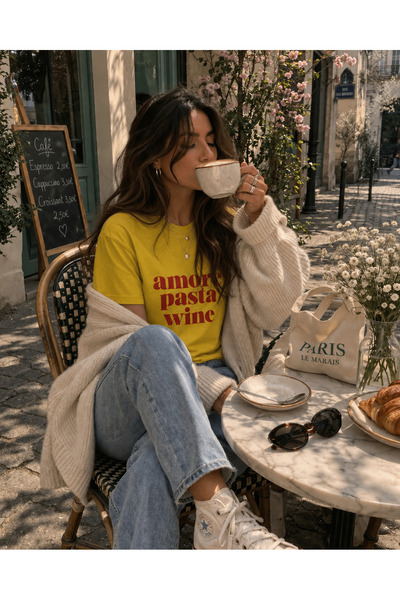 Markazzi Kadın baskılı regular t shirt