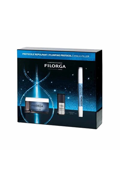 Filorga GIFT SET 2025 HYALU-FILLER PLUMPING PROTOCOL HYDRATING CREAM 50ML + N...