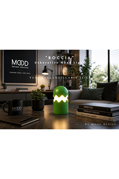 MoodDesign BOCCIA AMBIENT DECORATIVE LAMP - Boccia Yeşil Dekoratif Masa ve Ge...