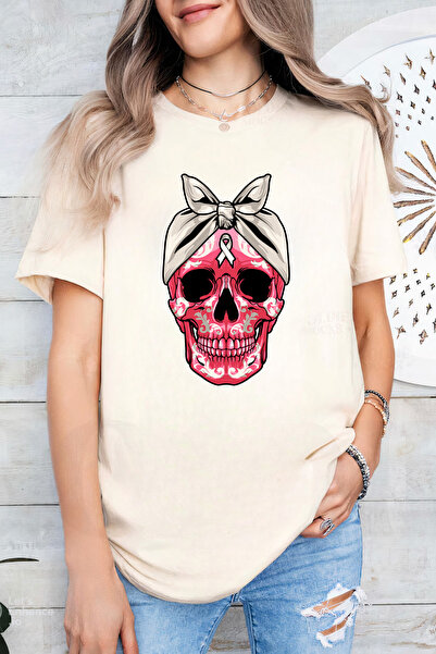Sarah's Boutique Women's T-shirt – 100% cotton – Pink Skull