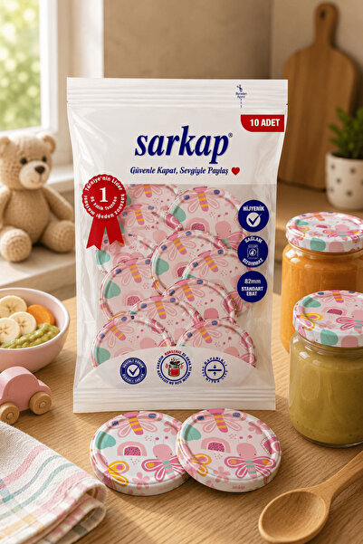 Sarkap Hijyenik Paketli 10'lu 82 mm Kapak - Çocuk Serisi - Bahar
