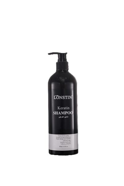 Lonstin Keratin Shampoo, 500ml, for Cleansing and Strengthening Curly and Col...