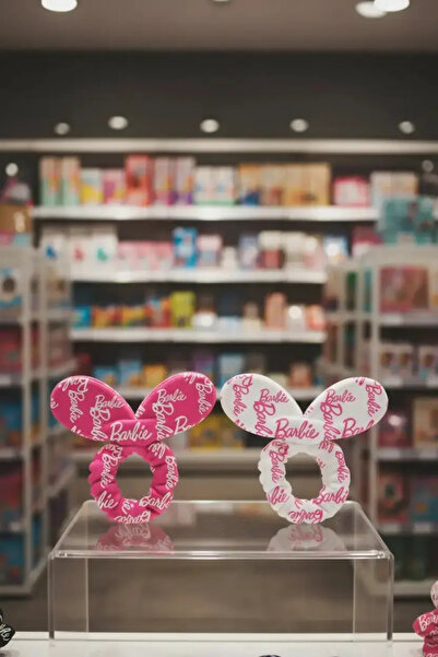 Miniso ربطة شعر ناعمة مرخصة من باربي مع فيونكة - تصميم مرن ومريح 20 سم